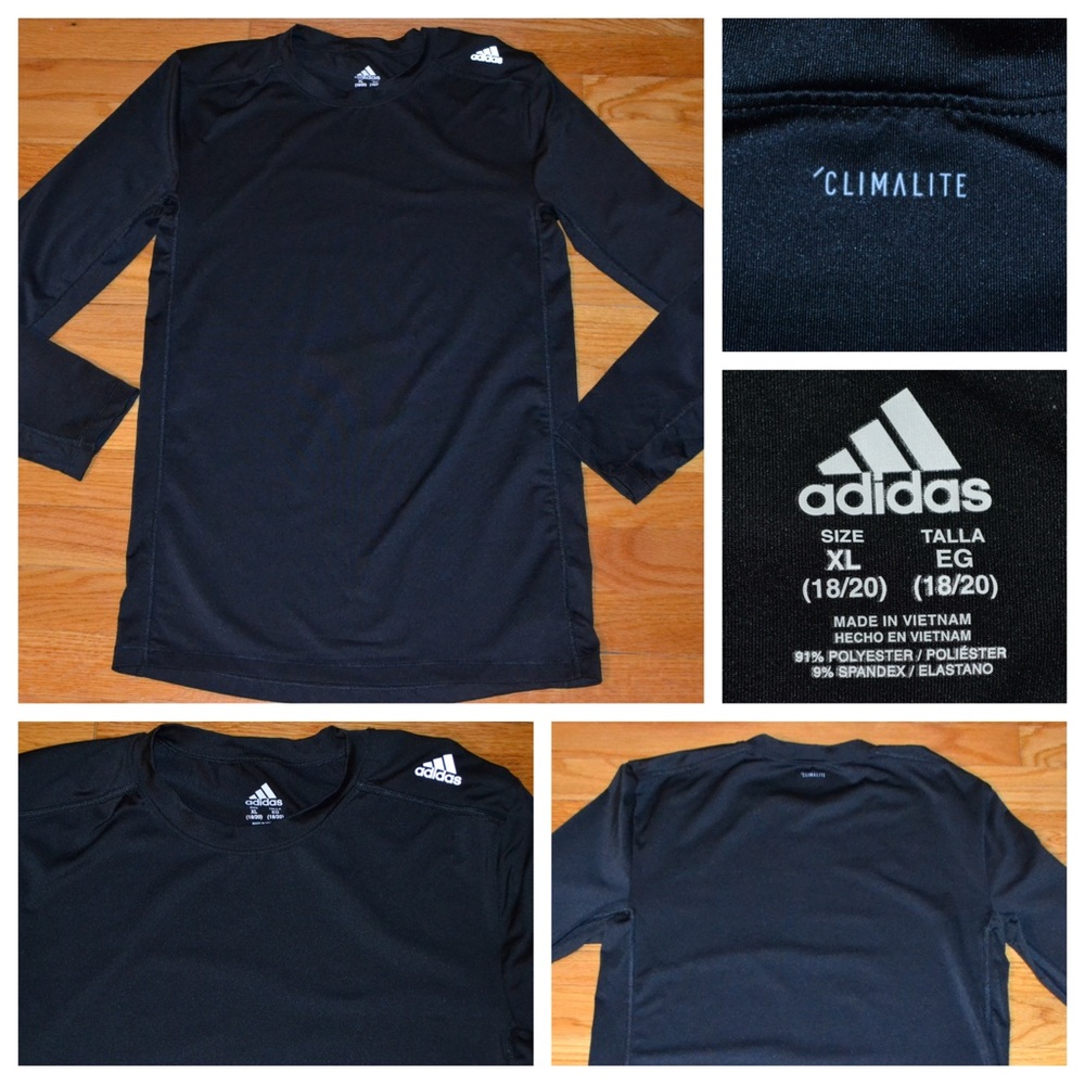 Youth boys Adidas Climalite logo shirt, size XL 18/20